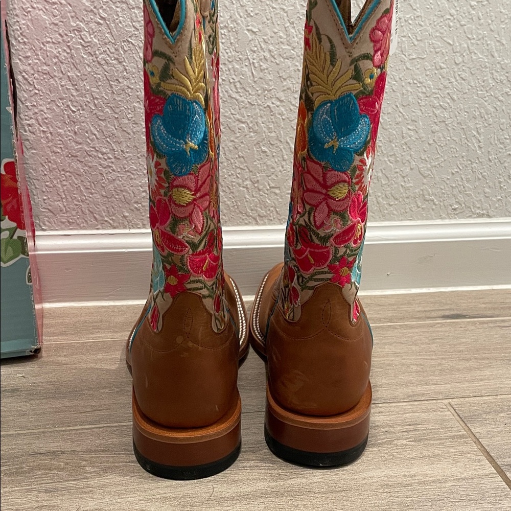 Macie Bean Multicolor Floral Western Boots - Picture 5 of 8
